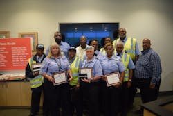 (l-r) Robin Dillon, Mildred Floyd, Stephanie Hartgrove, Helen Shaw, Sandra Todman, Liz McKinnon, Bluford Thompson, Dexter Vines, Roger Brice, Michelle Hoggard and Bryant Gordon, joined in the photo by GTA Board Chair Richard T. Bryson. (l-r) Robin Dillon, Mildred Floyd, Stephanie Hartgrove, Helen Shaw, Sandra Todman, Liz McKinnon, Bluford Thompson, Dexter Vines, Roger Brice, Michelle Hoggard and Bryant Gordon, joined in the photo by GTA Board Chair Richard T. Bryson.