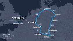 Germany route. Germany route.