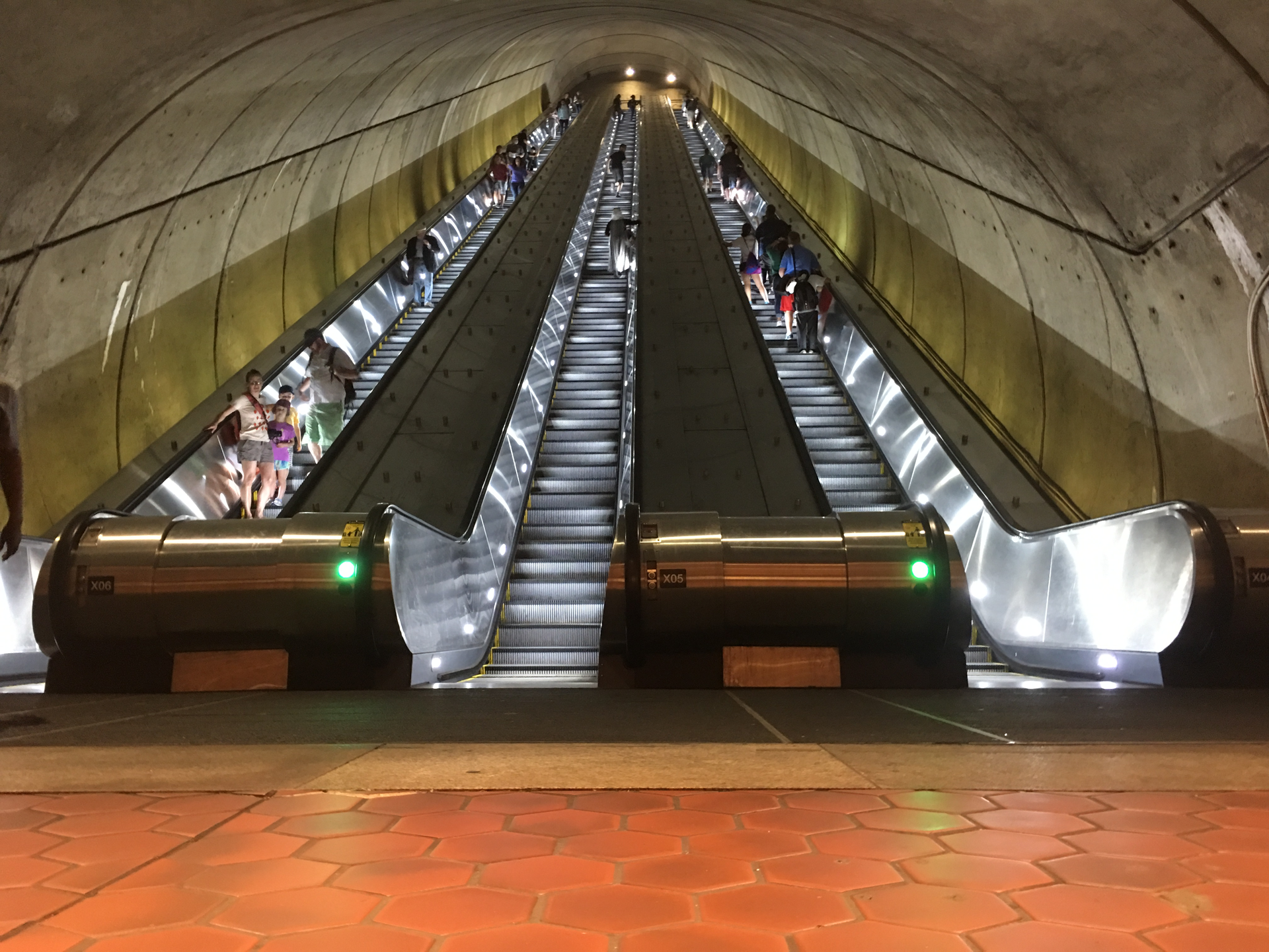 escalator replacement project at Woodley Park.