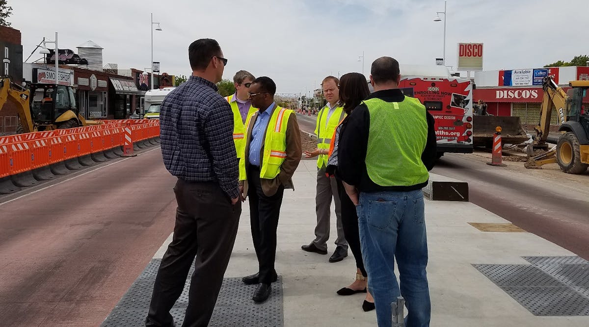 IndyGo visited ABQ&apos;s BRT line construction.