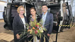 from left: Katharina Lohmann (managing director IGA), Claudia Blaurock (landscape architect) from Dresden and Michael Tanzer (managing director Seilbahn Berlin).