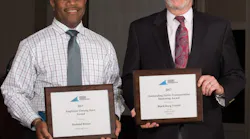 Left to right: Operations Manager Harland Brown, Blacksburg Transit Director Tom Fox.