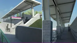 MBTA planned Mansfield Station accessibility improvements.