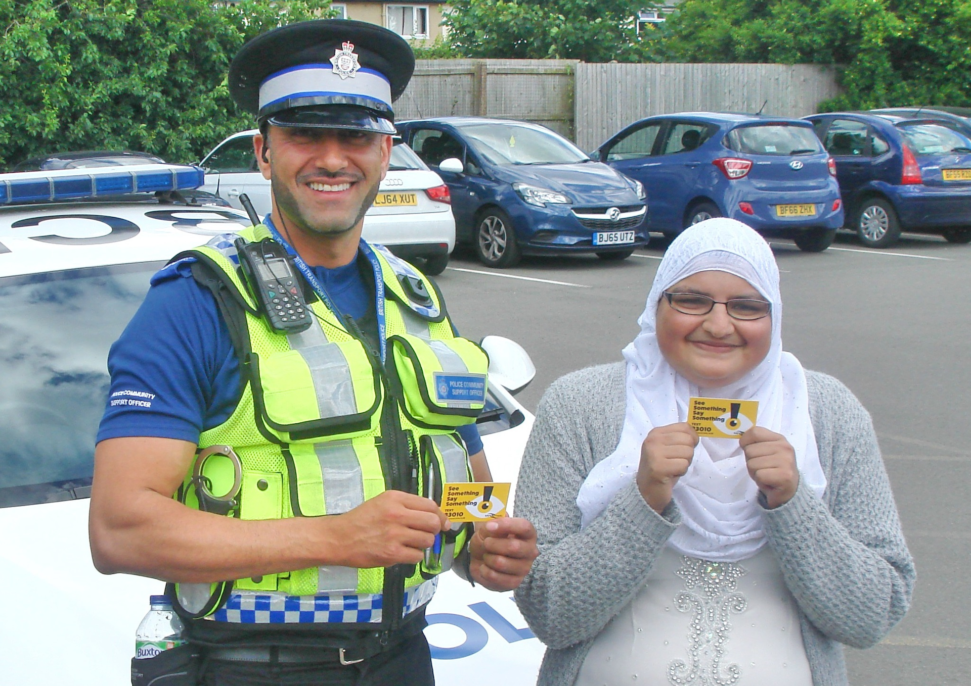 PCSO Sanjeev Bhatoe and Aisha Bibi.
