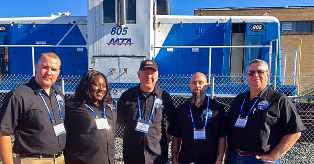 From left to right - Train Operators: John O'Connor Jr., Tenikia Jackson Shop Maintainers: Michael Gross, James Moon and Gary Crandell