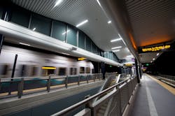 Angle Lake Station platform. Angle Lake Station platform.