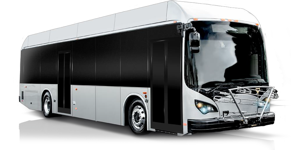 BYD 40-foot all-electric buses.