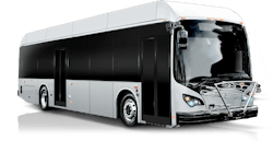BYD 40-foot all-electric buses.