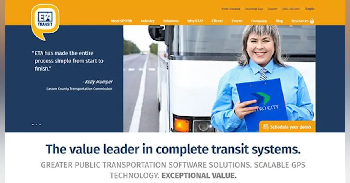 ETA Transit Refreshes its Website as a Transit Information Portal ...