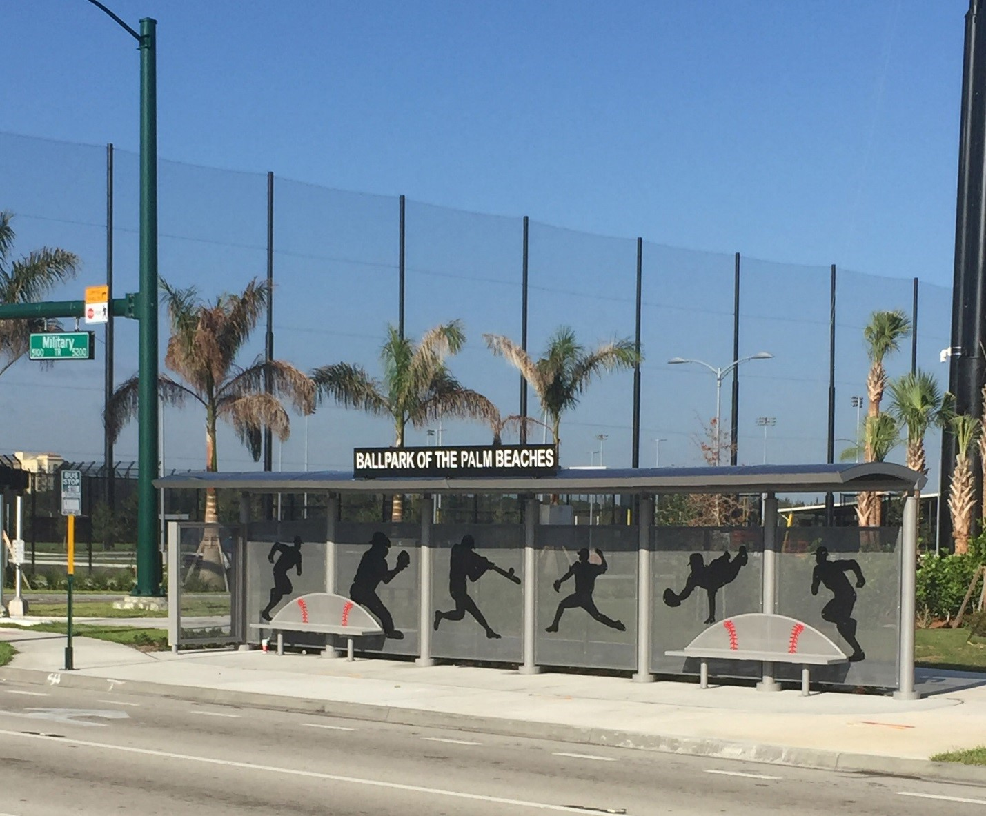 Palm Tran baseball stop.