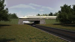 The bullet train would be operate on a line that had no rail crossings, adding to the safety factor.