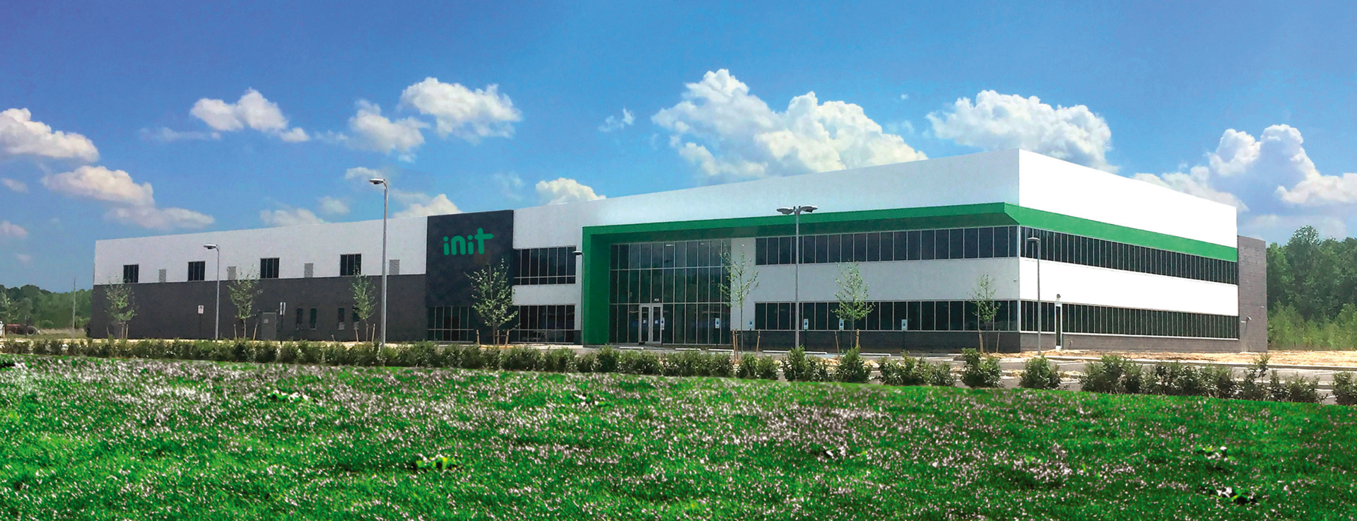 The building features 20,000 square feet of manufacturing space, 20,000 square feet of office space, and a 27,000 square foot warehouse.