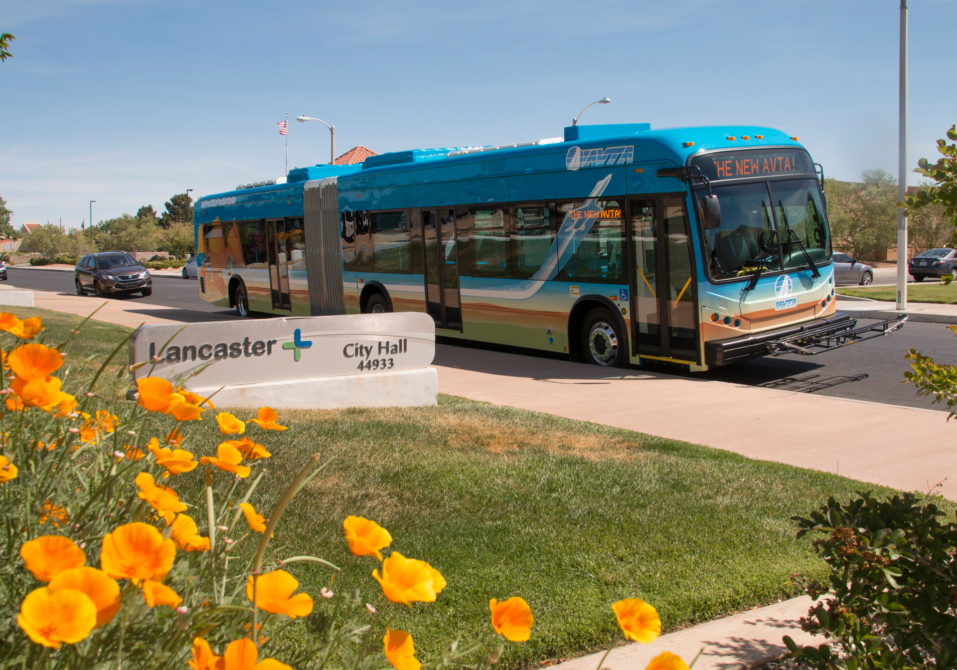 AVTA's electric bus.