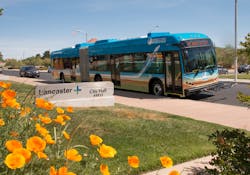 AVTA's electric bus. AVTA's electric bus.