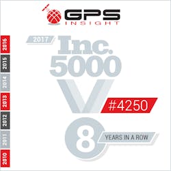 GPS Insights has been recognized 8 years in a row.