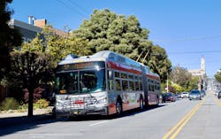 SFMTA operates the buses on grades of over 22 percent, some of the steepest zero emission bus routes in the world.