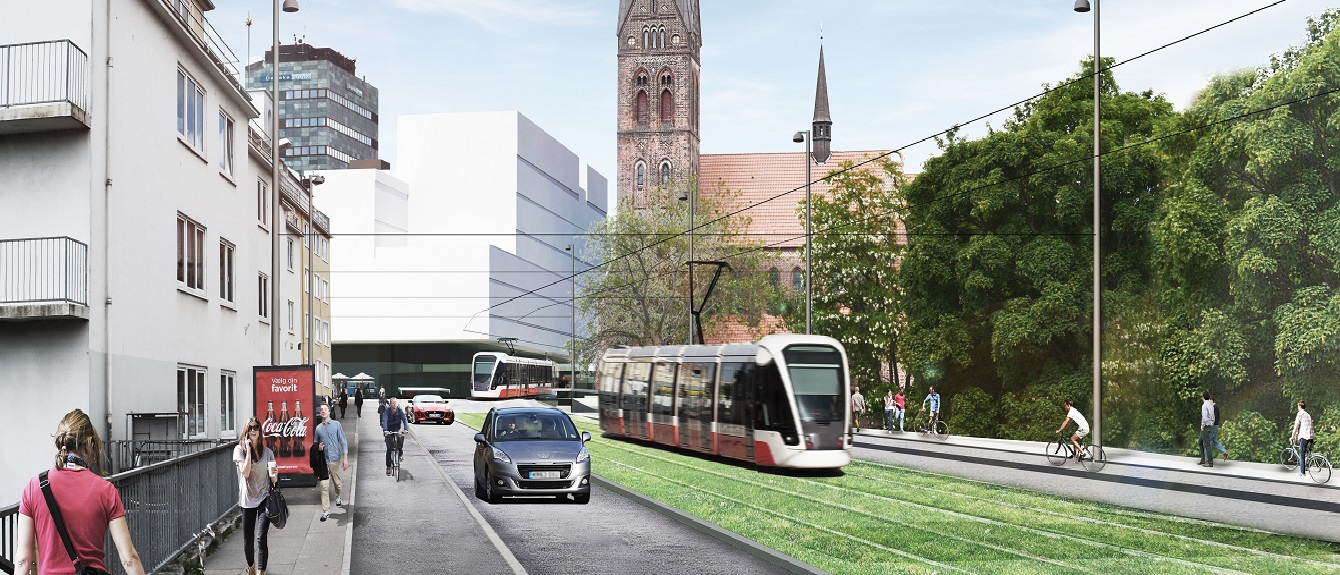 Odense Light Rail rendering.