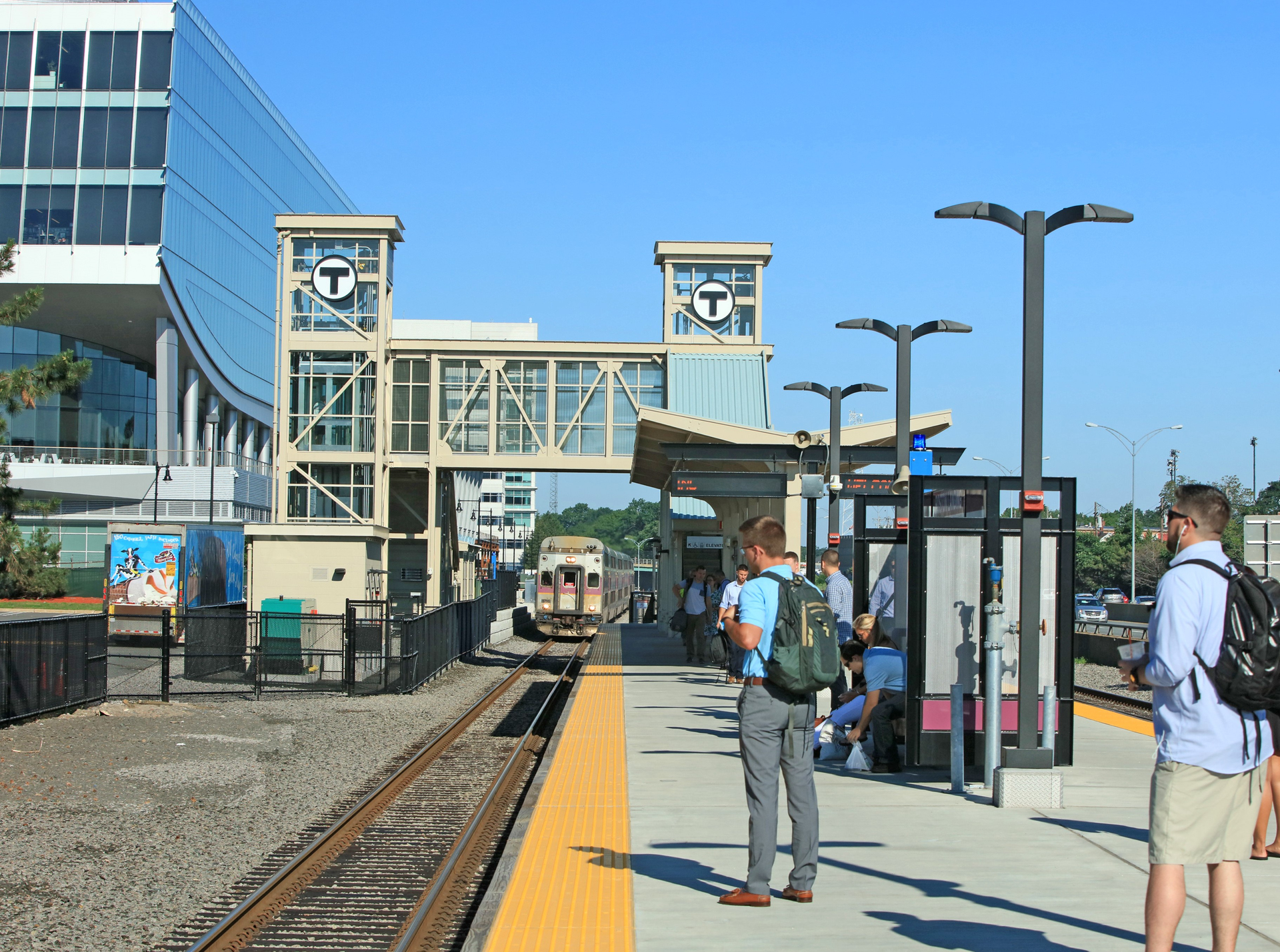 Boston rail station.