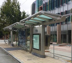The 47-feet to 51-feet purpose-built BRT shelters reflect the character of the surrounding business corridor with stylishly modern sleek lines, brushed stainless steel cladding and rail barriers. The 47-feet to 51-feet purpose-built BRT shelters reflect the character of the surrounding business corridor with stylishly modern sleek lines, brushed stainless steel cladding and rail barriers.