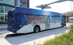The New Flyer zero emission buses.