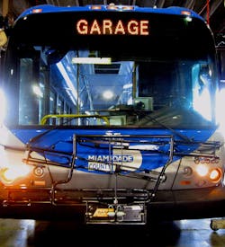 Byk-Rak bike rack on bus. Byk-Rak bike rack on bus.