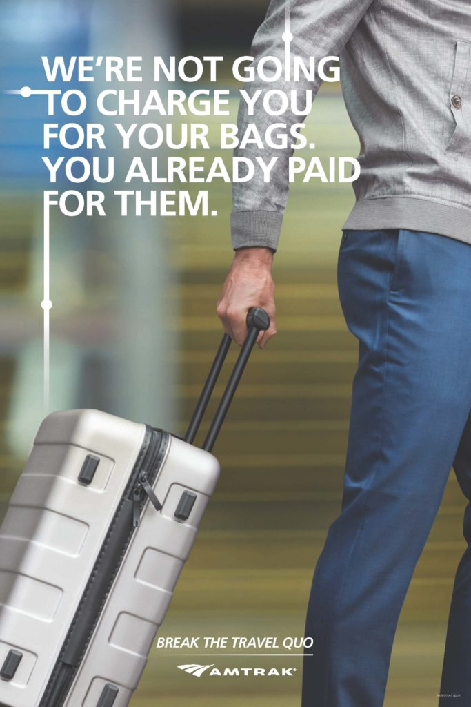 Amtrak introduced a new travel campaign.