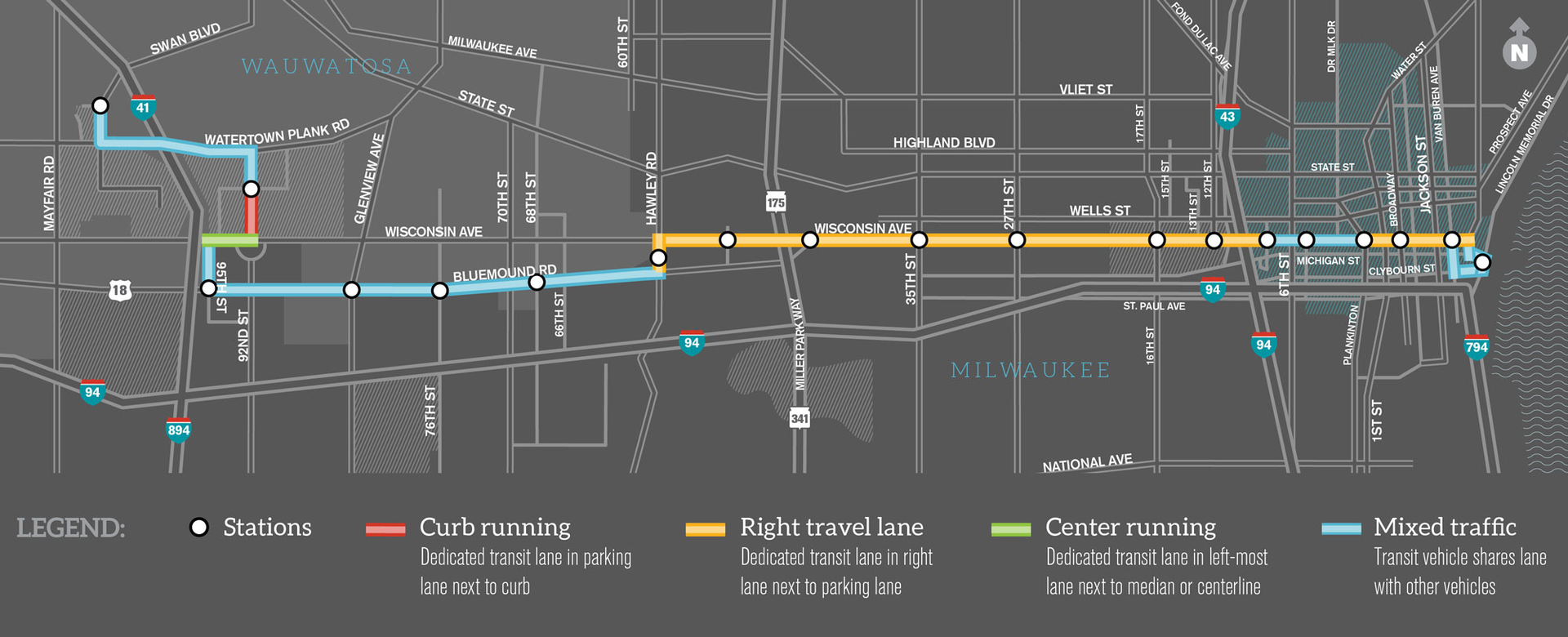 MCTS BRT route.