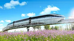 BYD’s first commercial SkyRail line launched in Yinchuan in Northwest China.