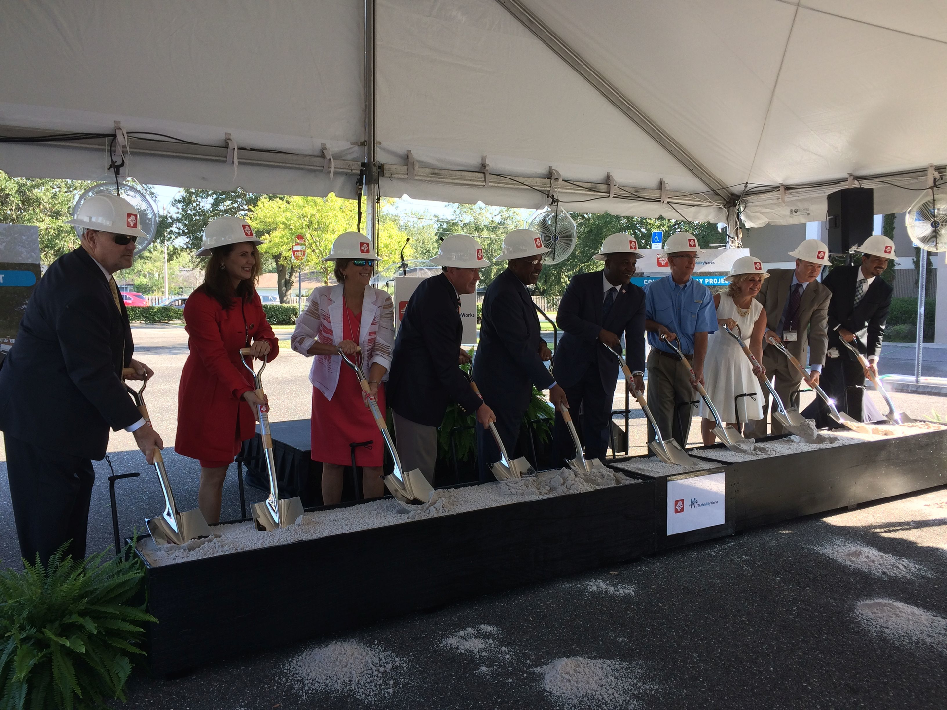 Collins Road groundbreaking.