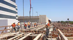 Construction on Metro rail line.