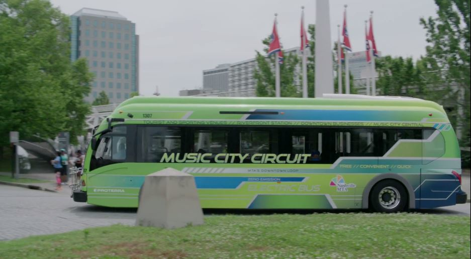 Nashville MTA Proterra bus.