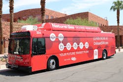 RTC retrofitted 40-foot bus. RTC retrofitted 40-foot bus.