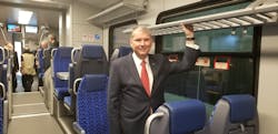 'We are excited to bring these sleek rail cars to Fort Worth and Dallas,' said Paul Ballard, president/CEO of FWTA. 'We have been viewing the many stages of manufacturing and completion and we could not be more pleased.' 'We are excited to bring these sleek rail cars to Fort Worth and Dallas,' said Paul Ballard, president/CEO of FWTA. 'We have been viewing the many stages of manufacturing and completion and we could not be more pleased.'