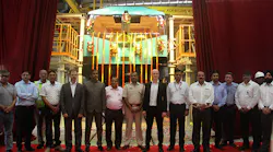 Alstom opening of greenfield electric locomotive manufacturing facility.