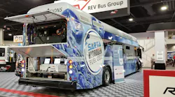 REV Group’s ElDorado National 40-foot AXESS bus featured BAE Systems’ Series-H propulsion system. The hydrogen fuel cell bus is a zero-emissions bus designed to achieve the same level of performance, reliability and durability that transit operators require, while also being Buy America compliant. The bus model is completing testing at the Altoona Bus Research and Testing Center and is in product with 16 built and delivered.