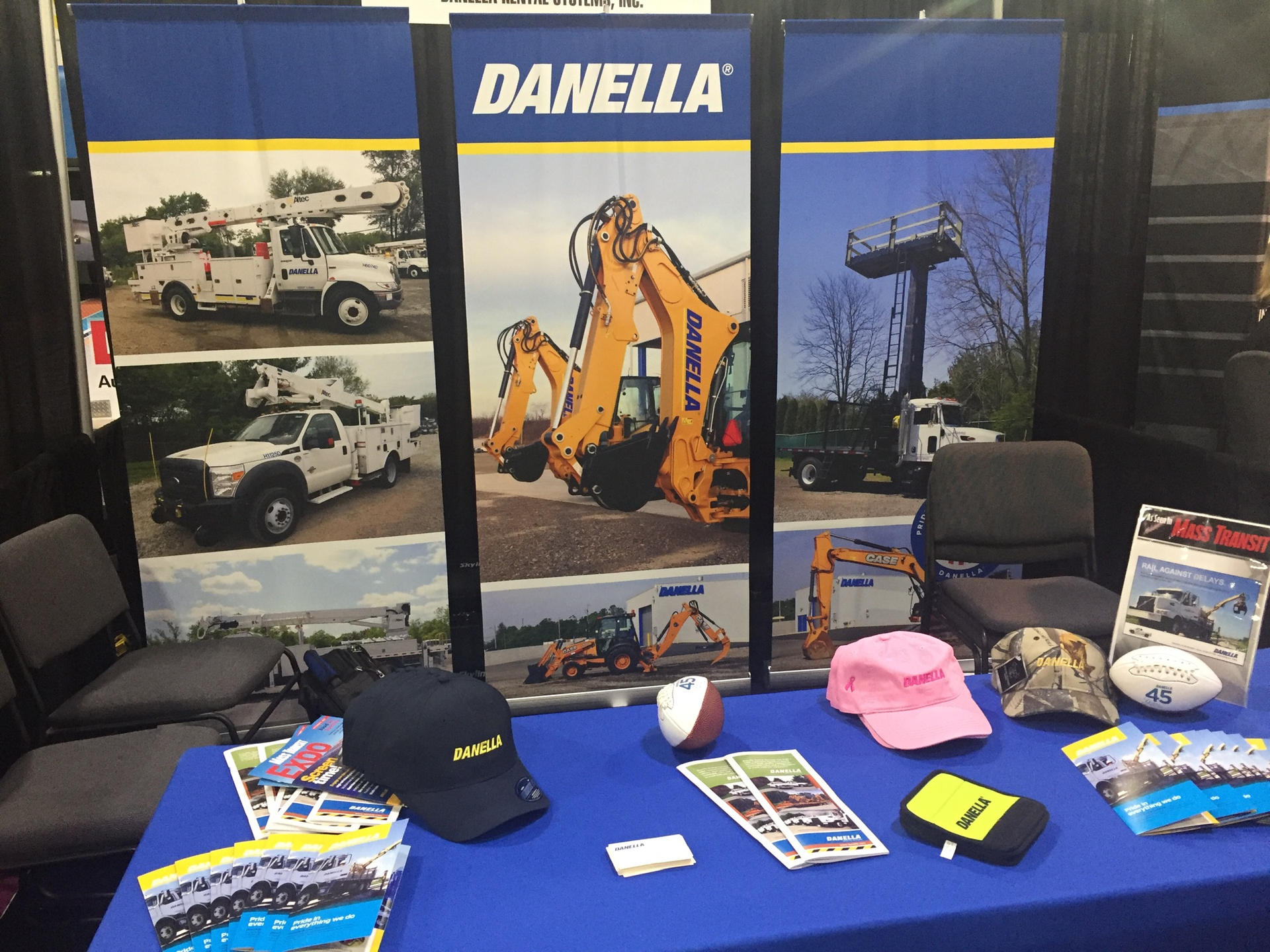 Danella's APTA Expo booth offered a look at the different vehicle equipment offered.