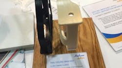 Rail ceiling bracket. Rail ceiling bracket.