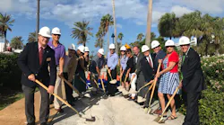 Left to right: Commissioner Joe Barkley, city of Belleair Bluffs; Commissioner John Tornga, city of Dunedin; Commissioner Dave Eggers, Pinellas County; Bill Horne, City Manager, city of Clearwater; Rosemary Windsor, Jolley Trolley; Councilmember Hoyt Hamilton, city of Clearwater; Robert Bandes, Bandes Construction; Jillian Bandes, Bandes Construction; Lisa Chandler, Sugar Sand Festival; Mayor George Cretekos, city of Clearwater; Councilmember Bob Cundiff, city of Clearwater; Brad Miller, CEO, PSTA; Darlene Kole, Clearwater Beach Chamber of Commerce; Councilmember Bill Jonson, city of Clearwater
