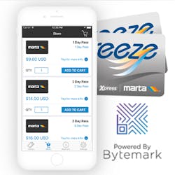 MARTA's fare app. MARTA's fare app.