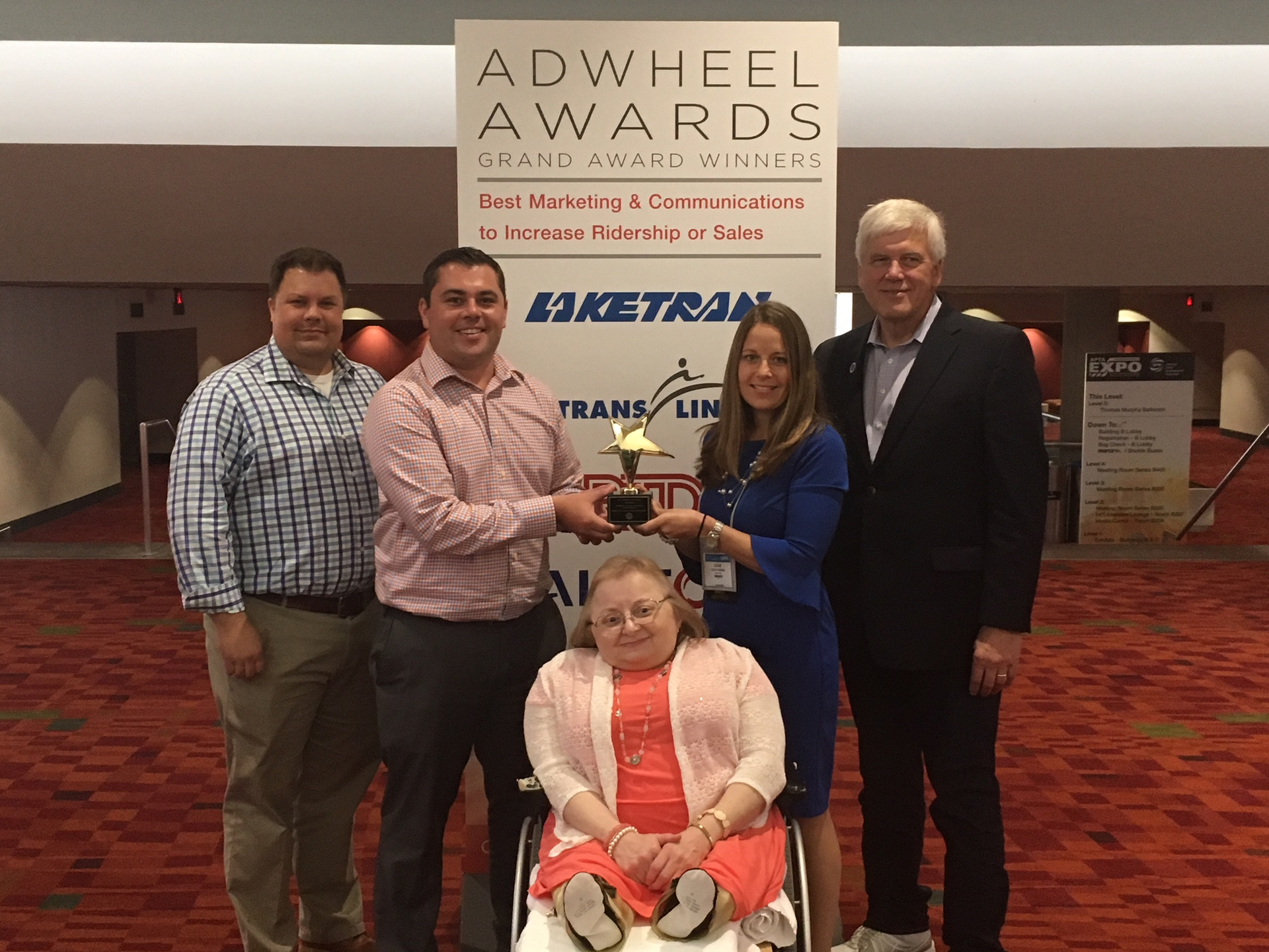 L-R: General Manager Ben Capelle, Board President Brian Falkowski, Trustee Donna McNamee, Director of Communications Julia Schick, Trustee Chuck Zibbel.