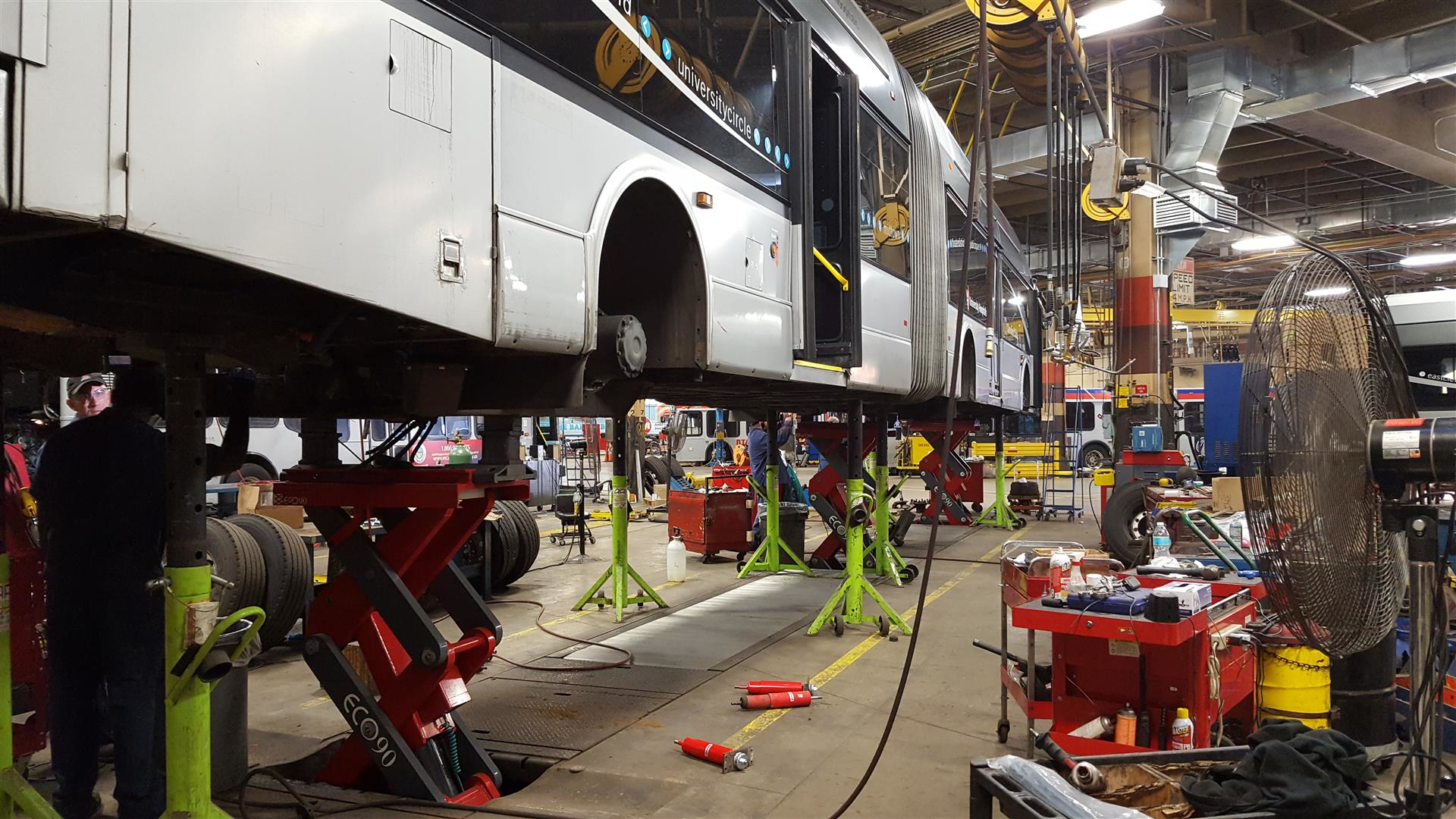 To streamline the feedback process, a PMPP log book was developed for each bus and was to be kept at the bus during the PMPP maintenance activity. This log book tracked all maintenance activities by those performing the work.