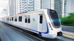 Rendering of the Rapid Transit Transport System of the Shanghai Pudong International Airport. Rendering of the Rapid Transit Transport System of the Shanghai Pudong International Airport.