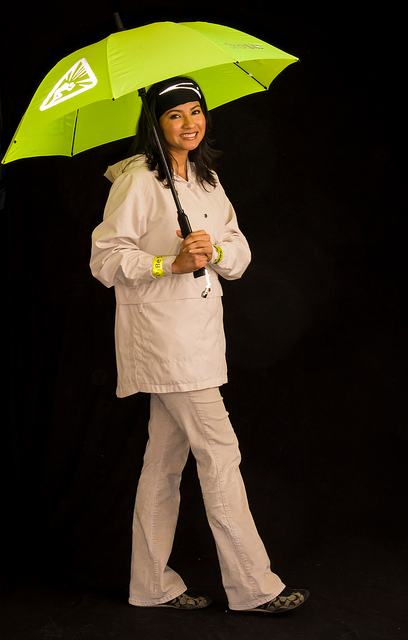 TriMet encourages riders and pedestrians to wear bright colors when it's dark to be easier to see in the dark.