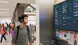 Panasonic’s collaboration with TransitScreen has brought real-time, multi-screen displays detailing transit arrival times to Denver’s Peña Station NEXT and across the city. Panasonic’s collaboration with TransitScreen has brought real-time, multi-screen displays detailing transit arrival times to Denver’s Peña Station NEXT and across the city.