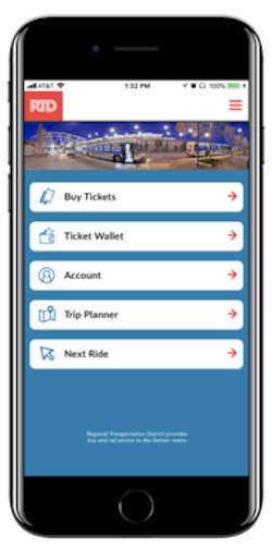 Customers simply download the app, purchase a pass with a credit card and activate the pass before boarding a bus or train. Customers simply download the app, purchase a pass with a credit card and activate the pass before boarding a bus or train.