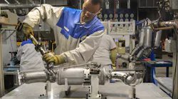 Production of exhaust systems for passenger cars in Eberspaecher Wixom plant.