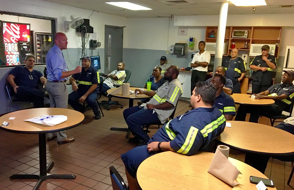 Employee communication to get evacuation service underway.