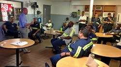 Employee communication to get evacuation service underway. Employee communication to get evacuation service underway.