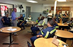 Employee communication to get evacuation service underway. Employee communication to get evacuation service underway.