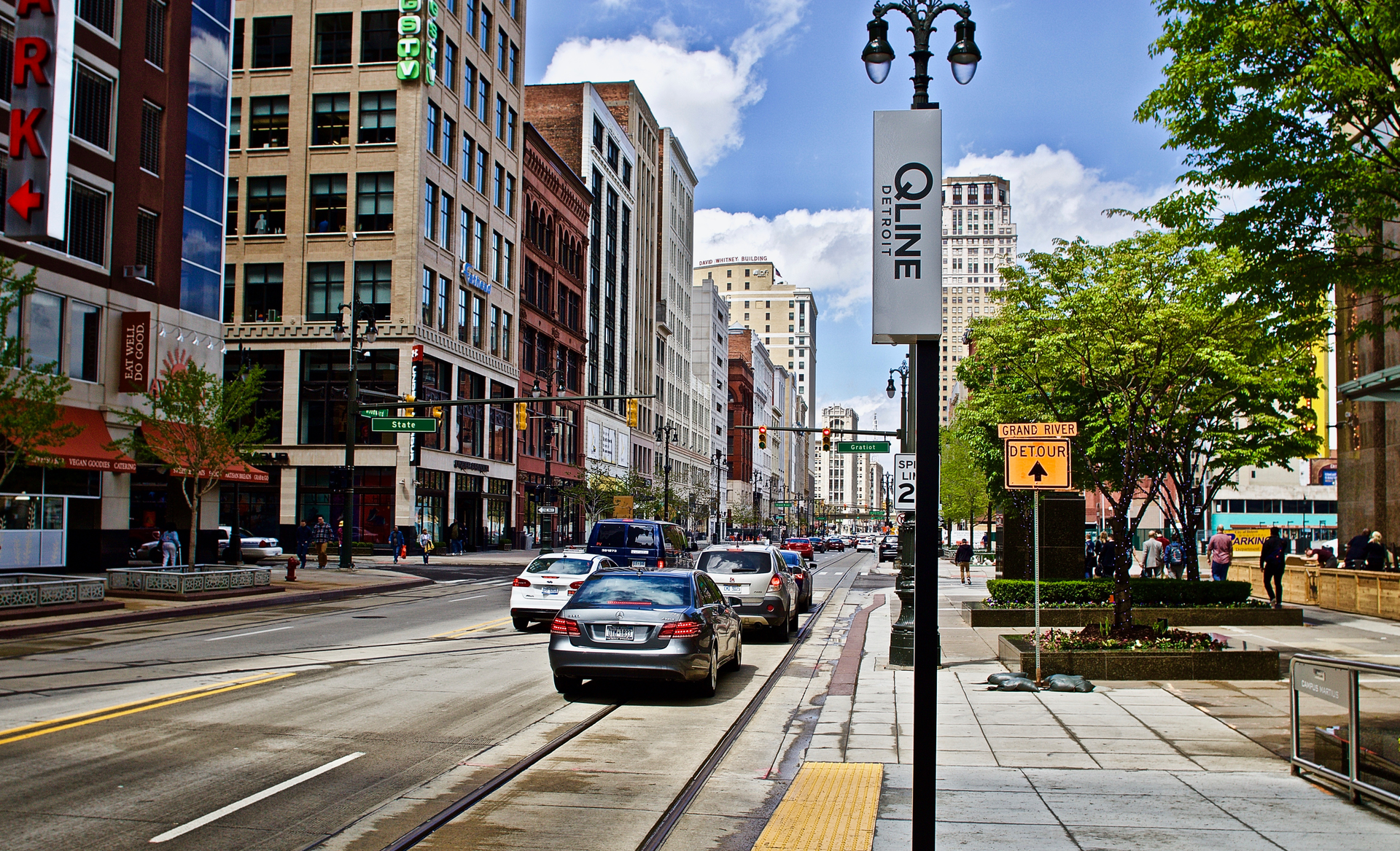 Woodward Avenue at Campus Martius
